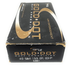 Speer LE Gold Dot Duty Ammunition 40 S&W