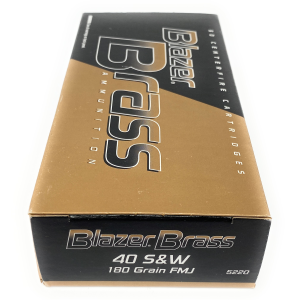 Blazer Brass Ammunition 40 S&W FMJ