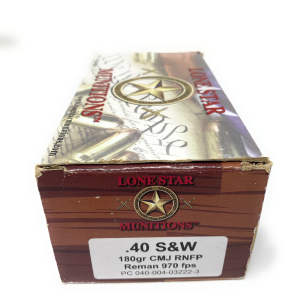 Lone Star Munitions .40 S&W CMJ RNFP