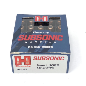 Hornady Subsonic Handgun 9mm Luger