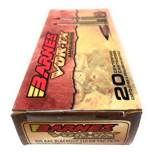 Barnes Vor-TX Ammunition 300 AAC Blackout