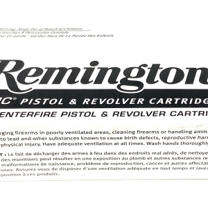 Remington UMC Pistol & Revolver Cartridges